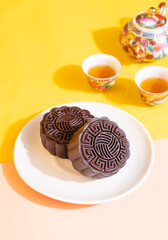 moon cake dark chocolate flavour
