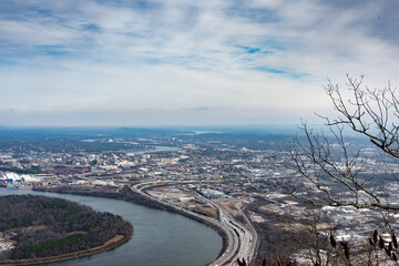 Chattanooga, Tennessee, as seen from Lookout Mountain