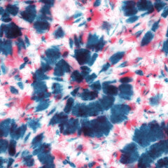 Tie dye shibori seamless pattern. Hand painted abstract texture.