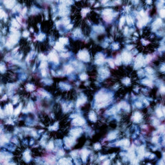 Tie dye shibori seamless pattern. Watercolour abstract texture.