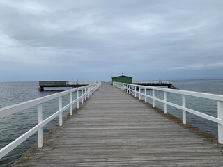 wooden pier in the sea