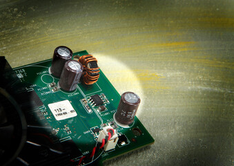 electronic component on circuit board