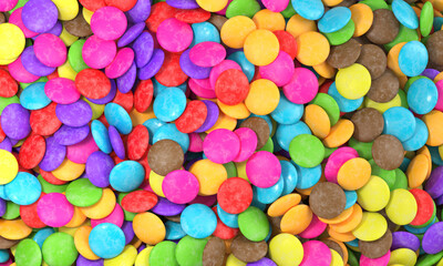 Fototapeta na wymiar Candy colorful background 3d rendering