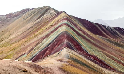 Papier Peint photo autocollant Vinicunca Montagnes arc-en-ciel Andes près de Cusco au Pérou