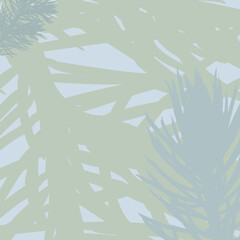 Vector spruce pattern. Green, blue, gray. Nature.