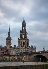 Fototapeta premium Old buildings in the German city of Dresden