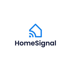 home connection logo vector modern simple design with white background