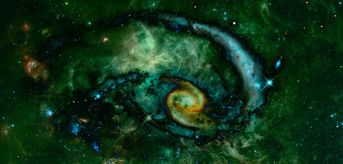 Spiral Galaxy. Elements of this image furnished by NASA