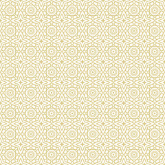 Fototapeta premium arabic abstract seamless monochrome pattern