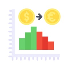 economic recession related graph and arrow with dollar sign vectors in flat style,