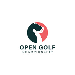 Golf logo template design vector icon illustration