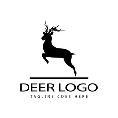 elk deer logo icon vector template.