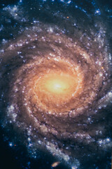 spiral galaxy in space