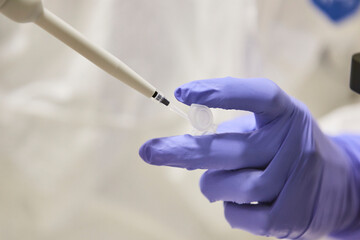 Covid-19 Vaccine Test in the Lab.