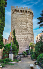 Gardens and Quart tower in Valencia