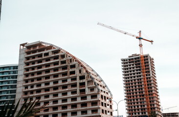 Fototapeta na wymiar Building construction in Batumi city. Batumi. Georgia