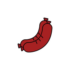 Sausages creative icon. Simple element illustration. sausages concept symbol design from food collection. Can be used for web and mobile.