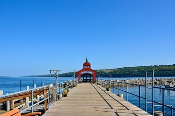 Fototapeta premium Seneca Harbor Park at the Wakings Glen, New York