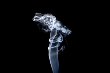 Abstract Smoke on black Background