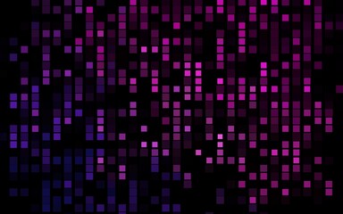Dark Purple, Pink vector cover in polygonal style. Illustration with set of colorful rectangles. Pattern for commercials.