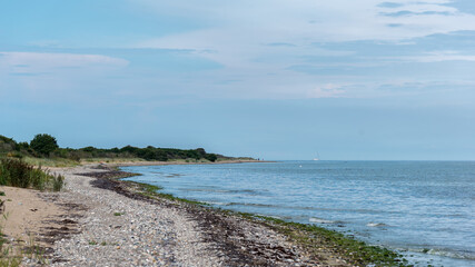 Fototapeta na wymiar Küste am Enddorn der Insel Hiddensee