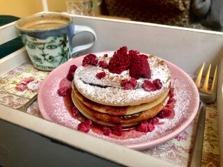 cake with coffee