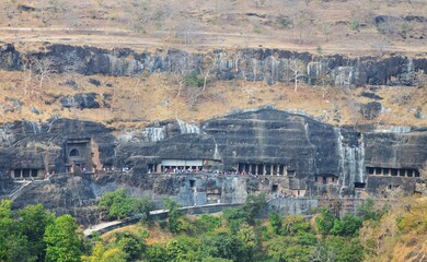 Fototapeta premium Ajanta Caves Aurangabad Maharashtra Buddhist Cave Temple