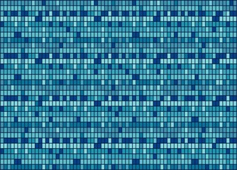 Blue Mosaic Vector Background