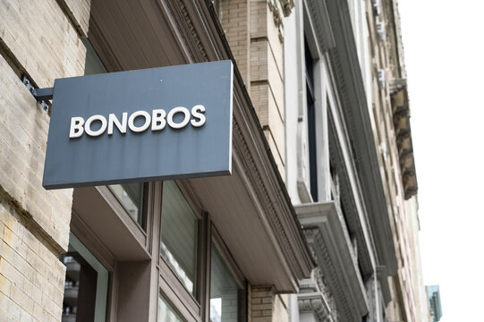 New York, New York, USA - September 26, 2020: Sign at a Bonobos location on Fifth Avenue.
