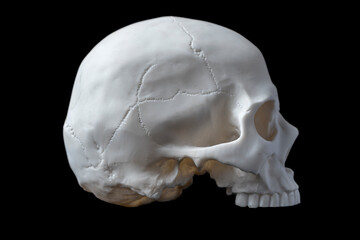 Jawless human skull