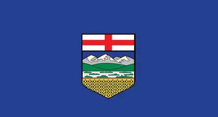 Foto op Plexiglas flag  of Alberta vector illustration © Oksana
