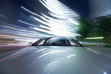 Obraz premium 流れるドライブ