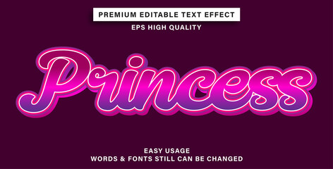 princess text effect style © ilhamnfs