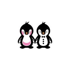 penguin logo template design