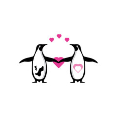 penguin logo template design