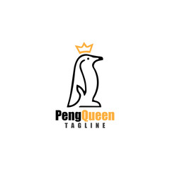 penguin logo template design