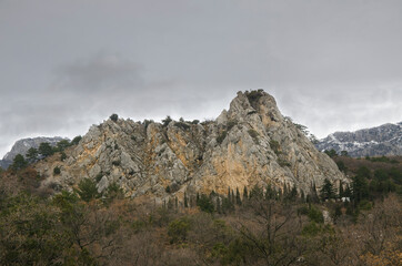 View of the Crimean mountains