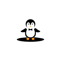 penguin logo template design