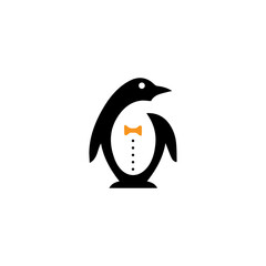 penguin logo template design