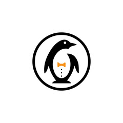 penguin logo template design