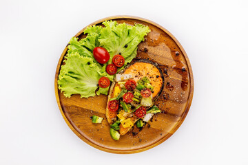 Stir fried Salmon with Black Pepper