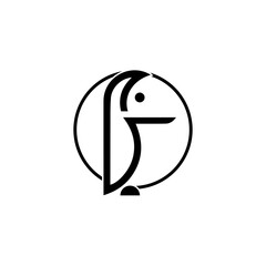 penguin logo template design