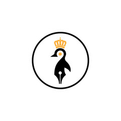 penguin logo template design