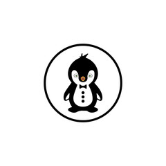 penguin logo template design