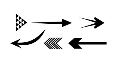 Set of black vector arrow.arrow vector illustration and colection.arrows vector icon.