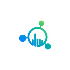 modern network technology logo