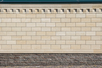 Facing stone brick wall texture.