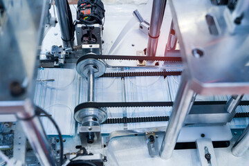 automatic machine for the manufacture of medical masks with nanofiber. Coronavirus and Covid-19 Protection