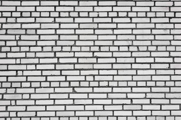 white,  Brick, in a row grunge wall