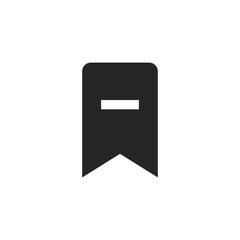 Bookmark Remove Icon. Vector Illustration